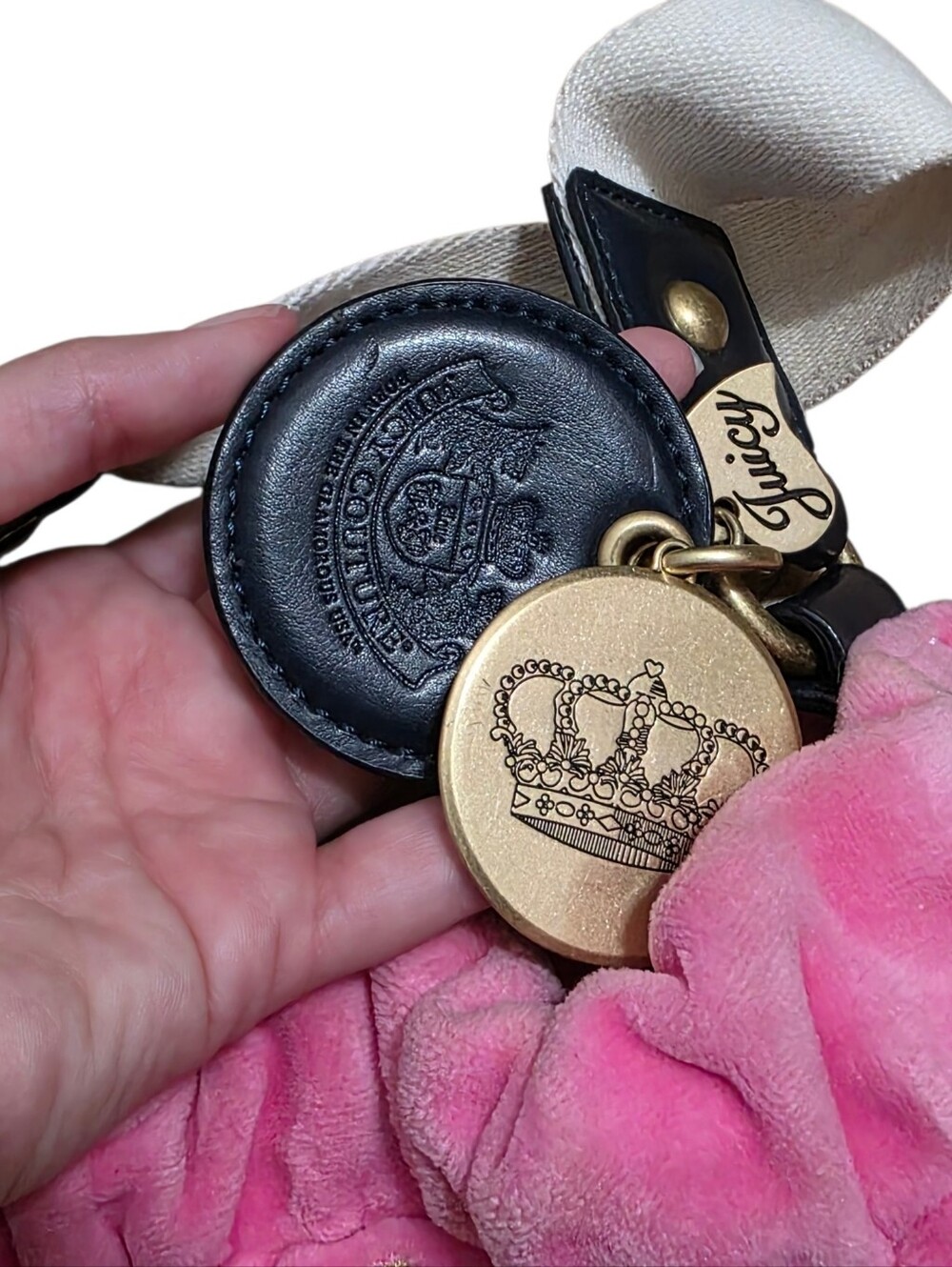 Juicy Couture vintage hot pink cotton embroidered handbag - Picture 8 of 8